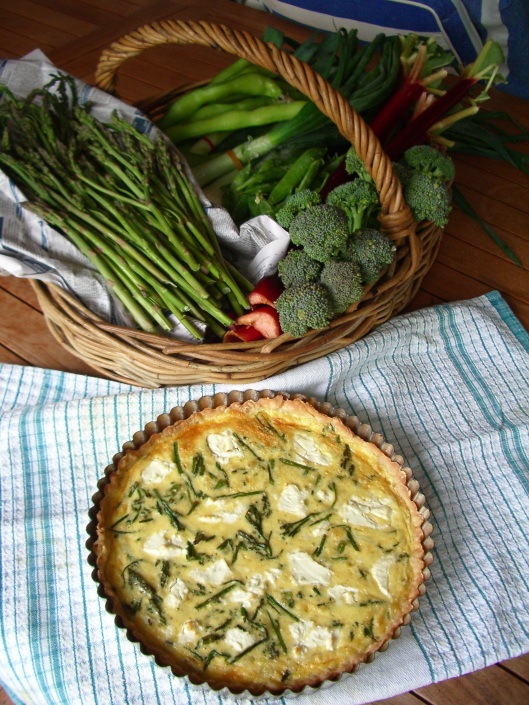 Wild Asparagus and Goat's Cheese Tart
